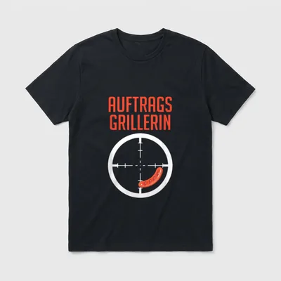 Auftragsgrillerin Grillmeisterin Lustiges Grill T-Shirt – Klassisches T-Shirt in Schwarz
