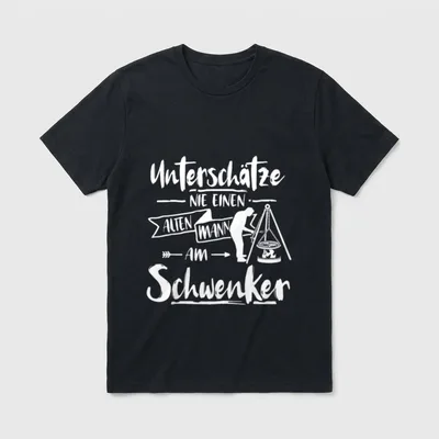 Saarländer Schwenker Männer Grillen T-Shirt – Klassisches T-Shirt in Schwarz