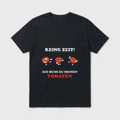 Lustiger Gärtner Tomaten Gartenarbeit Schrebergarten T-Shirt – Klassisches T-Shirt in Schwarz