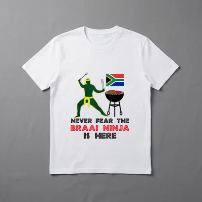 Braai Ninja Funny BBQ T-Shirt – Klassisches T-Shirt in Schwarz