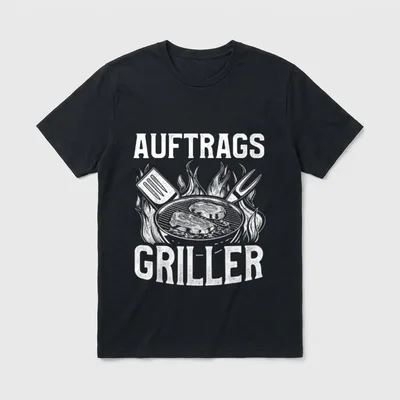 Lustiges Grill BBQ Auftragsgriller T-Shirt – Klassisches T-Shirt in Schwarz