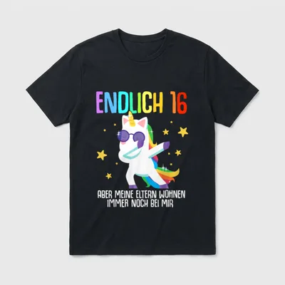 Endlich Aber Meine Eltern T-Shirt – Klassisches T-Shirt in Schwarz