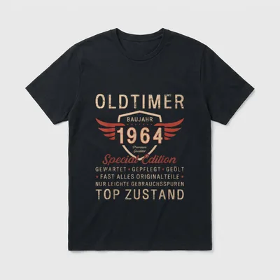 zum 62. Geburtstag Jahrgang T-Shirt – Klassisches T-Shirt in Schwarz