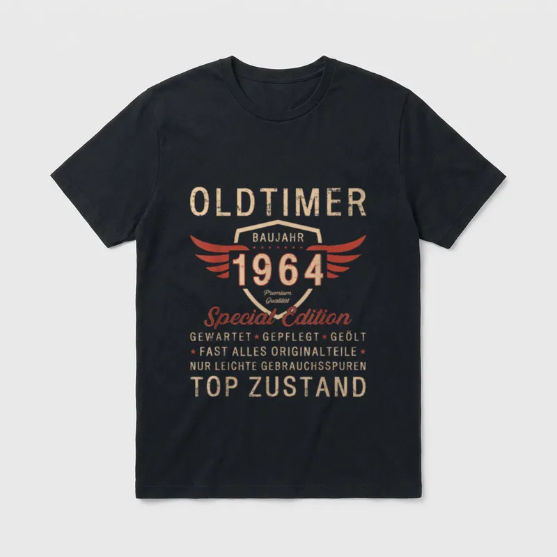 zum 62. Geburtstag Jahrgang T-Shirt – Klassisches T-Shirt in Schwarz