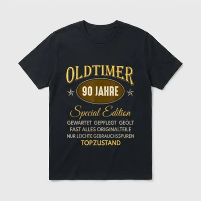 90. Geburtstag Mann Frau T-Shirt – Klassisches T-Shirt in Schwarz