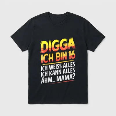 Mama ich kann alles T-Shirt – Klassisches T-Shirt in Schwarz