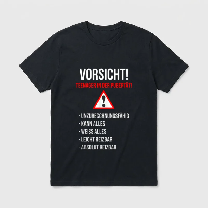Teenager Jugendliche Witz Geburtstag T-Shirt – Klassisches T-Shirt in Schwarz