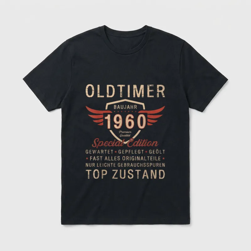 zum 66. Geburtstag Jahrgang T-Shirt – Klassisches T-Shirt in Schwarz