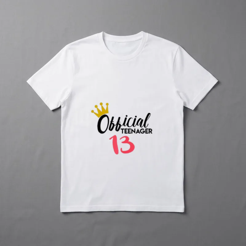 Official Teenager 13. Geburtstag T-Shirt – Klassisches T-Shirt in Schwarz