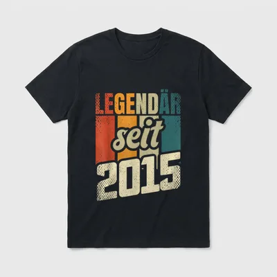 Legendär seit Geburtstag T-Shirt – Klassisches T-Shirt in Schwarz