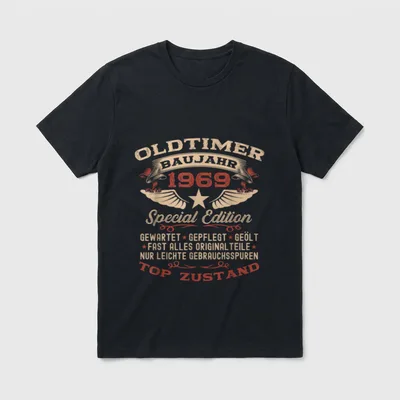 zum 57. Geburtstag Jahrgang T-Shirt – Oldtimer Baujahr 1969 Special Edition Top Zustand – Klassisches T-Shirt in Schwarz