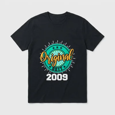 Original Seit T-Shirt – Klassisches T-Shirt in Schwarz