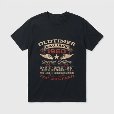 zum 66. Geburtstag Jahrgang 1960 T-Shirt – Klassisches T-Shirt in Schwarz