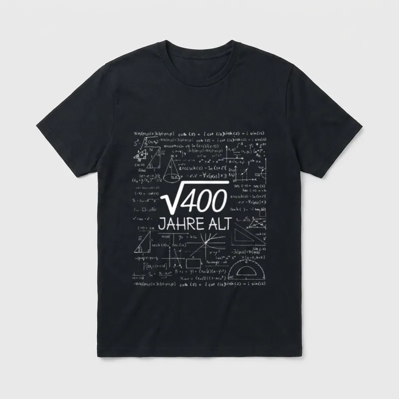 20. Geburtstag Mann Frau T-Shirt 0096 – Klassisches T-Shirt in Schwarz