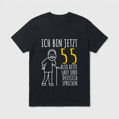 55. Geburtstag Mann Ich T-Shirt – Klassisches T-Shirt in Schwarz