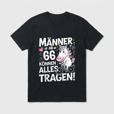 66. Geburtstag Mann Männer T-Shirt – Klassisches T-Shirt in Schwarz
