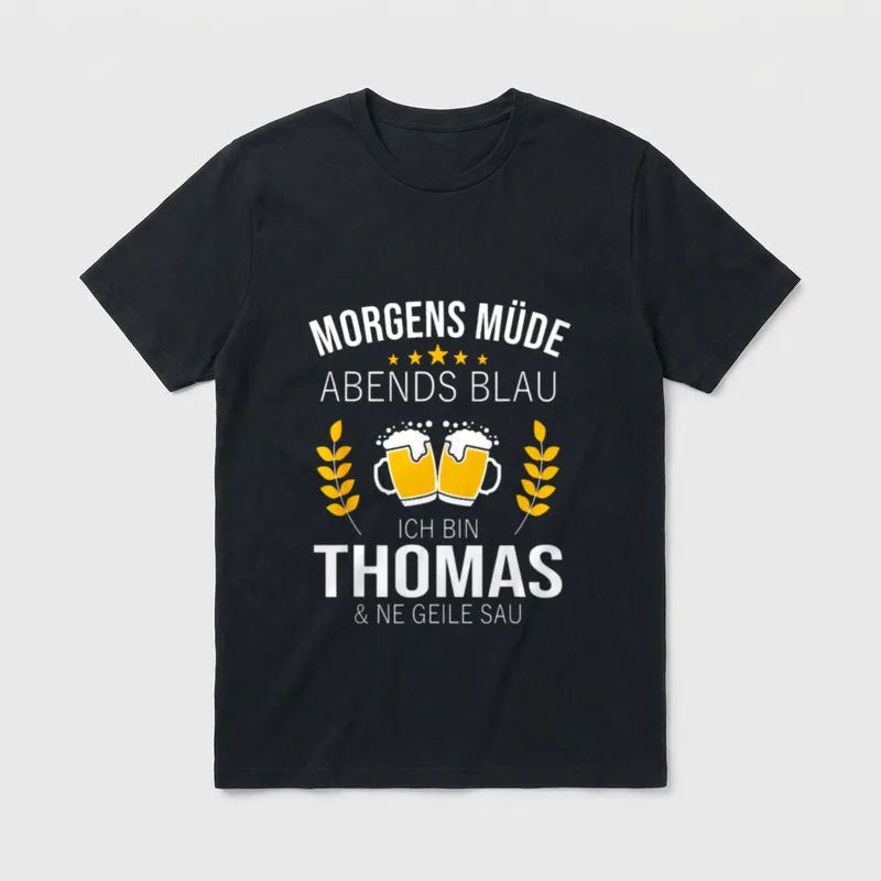 Thomas Vorname Geburtstag Lustiges T-Shirt – Klassisches T-Shirt in Schwarz