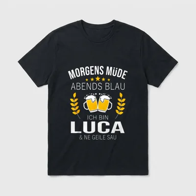 Luca Name Geschenk-Idee Geburtstag T-Shirt – Klassisches T-Shirt in Schwarz