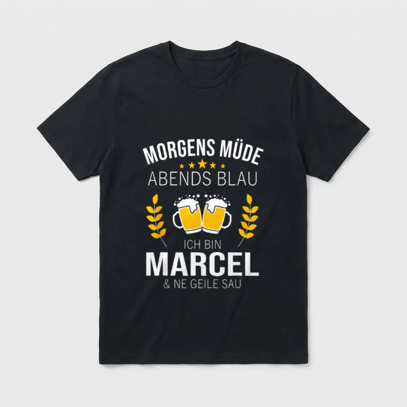 Marcel Vorname Geburtstag Lustiges T-Shirt – Klassisches T-Shirt in Schwarz