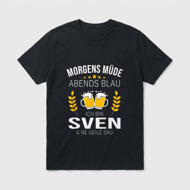 Sven Vorname Geburtstag Lustiges T-Shirt – Klassisches T-Shirt in Schwarz