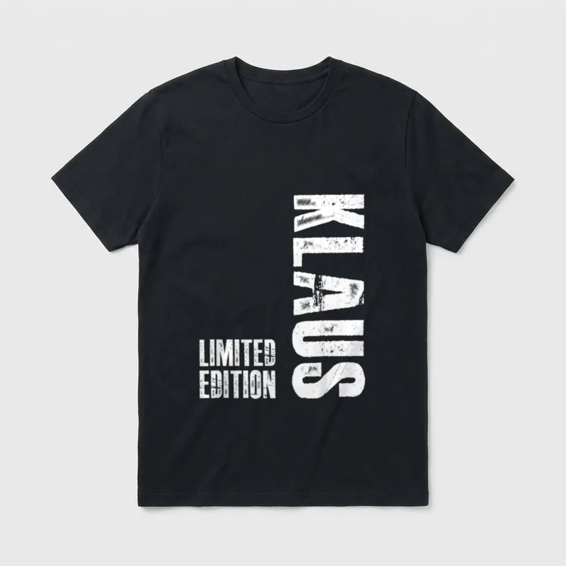 Lustiges Klaus Personalisiert Geburtstag T-Shirt – Klassisches T-Shirt in Schwarz