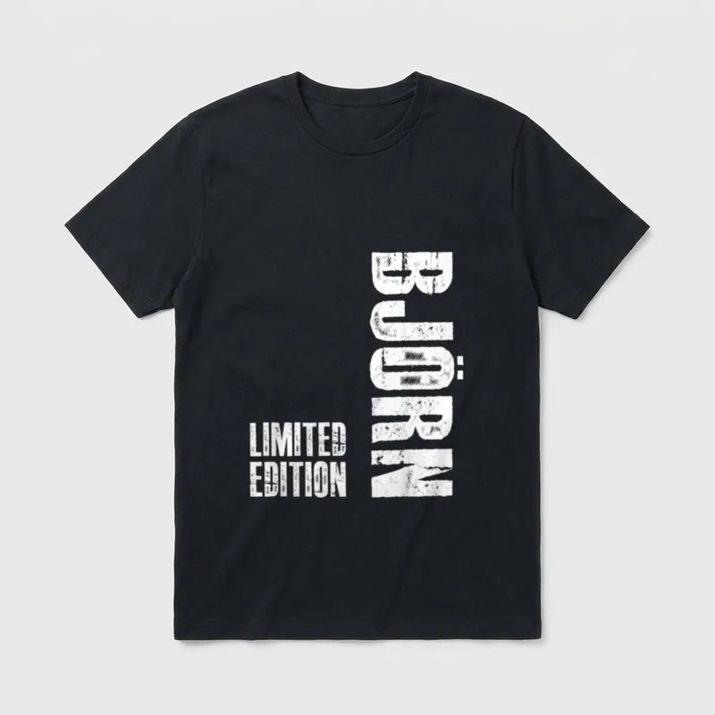 Lustiges Björn Personalisiert Geburtstag T-Shirt – Klassisches T-Shirt in Schwarz