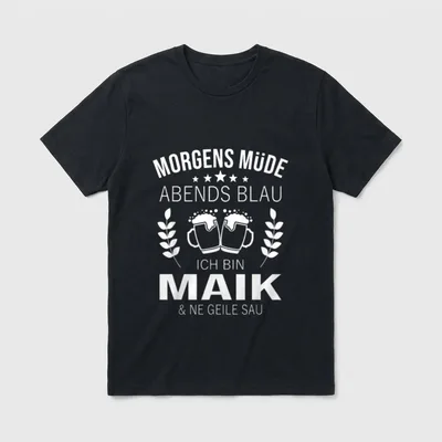Maik Vorname Geburtstag Lustiges T-Shirt – Klassisches T-Shirt in Schwarz