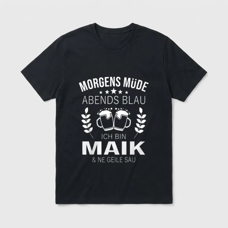 Maik Vorname Geburtstag Lustiges T-Shirt – Klassisches T-Shirt in Schwarz
