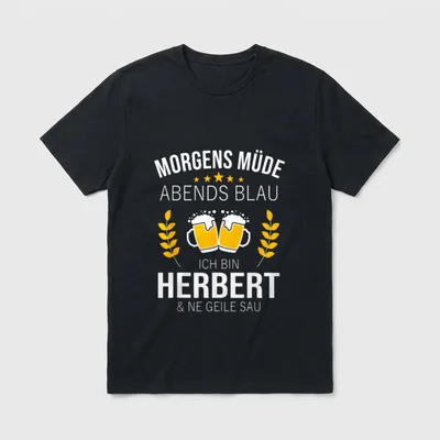 Herbert Vorname Geschenk-Idee Geburtstag T-Shirt – Klassisches T-Shirt in Schwarz