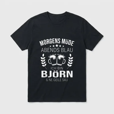 Björn Vorname Geburtstag Lustiges T-Shirt – Klassisches T-Shirt in Schwarz