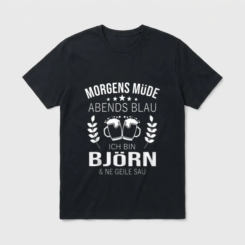 Björn Vorname Geburtstag Lustiges T-Shirt – Klassisches T-Shirt in Schwarz