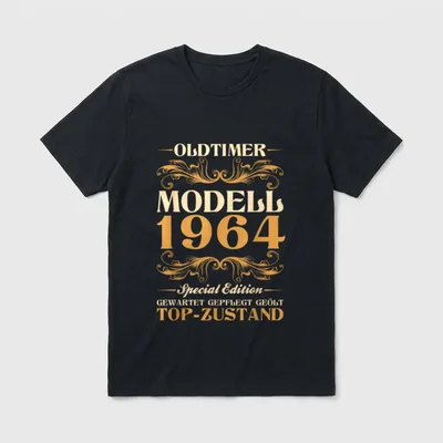 58. Geburtstag Oldtimer Spruch T-Shirt – Oldtimer Modell 1964, Special Edition, Top-Zustand – Klassisches T-Shirt in Schwarz