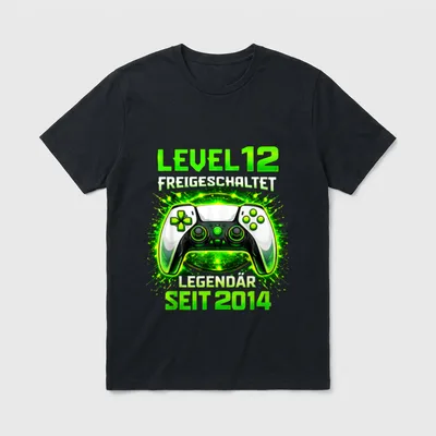Level 12 Geburtstag Junge T-Shirt – Klassisches T-Shirt in Schwarz