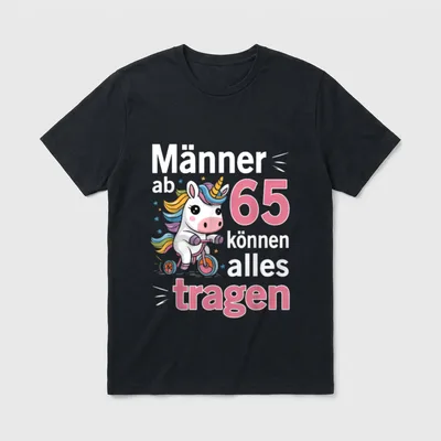 65. Geburtstag Mann Männer T-Shirt – Klassisches T-Shirt in Schwarz