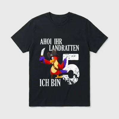 Lustiges Piraten Kindergeburtstag Party T-Shirt – Klassisches T-Shirt in Schwarz