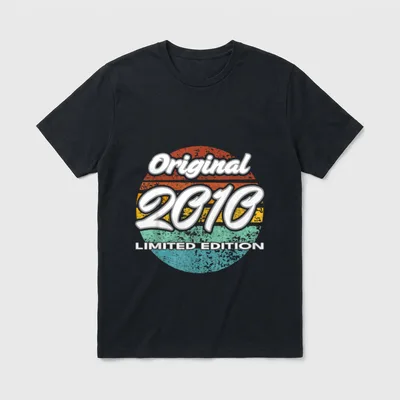Original Limited Edition Geburtstag T-Shirt – Klassisches T-Shirt in Schwarz