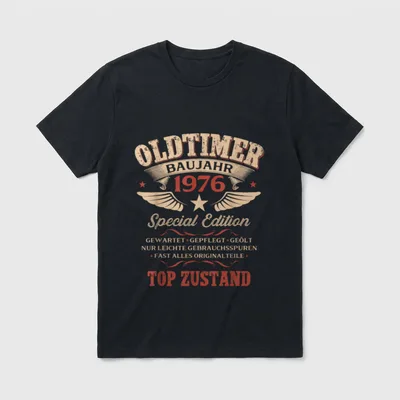 zum 50. Geburtstag Jahrgang 1976 T-Shirt – Klassisches T-Shirt in Schwarz