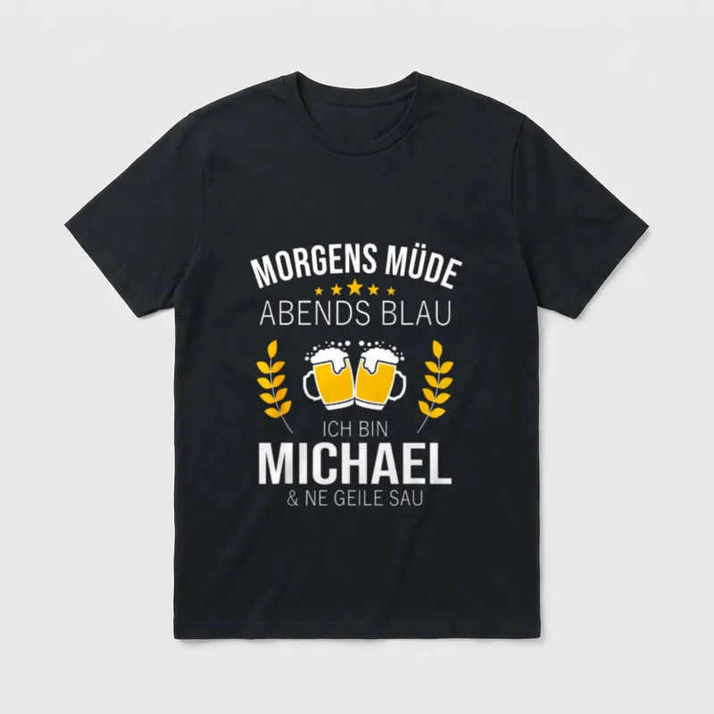 Michael Vorname Geburtstag Lustiges T-Shirt – Klassisches T-Shirt in Schwarz