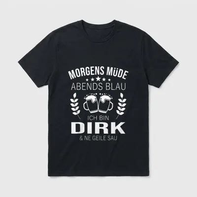 Dirk Vorname Geschenk-Idee Geburtstag T-Shirt – Klassisches T-Shirt in Schwarz