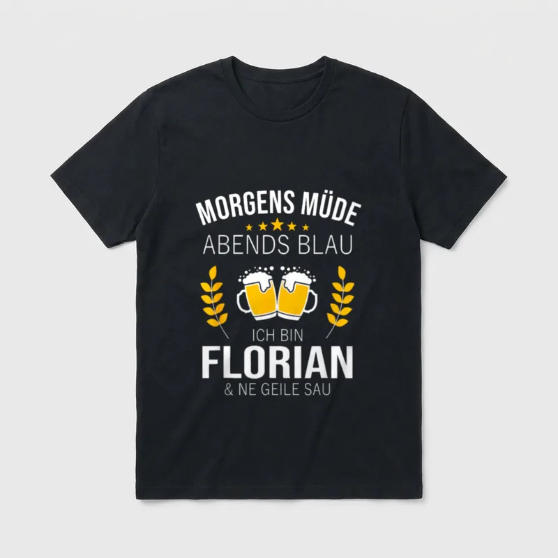 Florian Vorname Geburtstag Lustiges T-Shirt – Klassisches T-Shirt in Schwarz