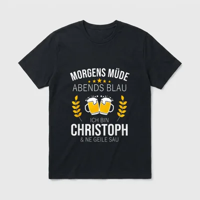 Christoph Vorname Geburtstag Lustiges T-Shirt – Klassisches T-Shirt in Schwarz