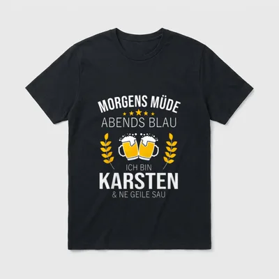 Karsten Vorname Geschenk-Idee Geburtstag T-Shirt – Klassisches T-Shirt in Schwarz