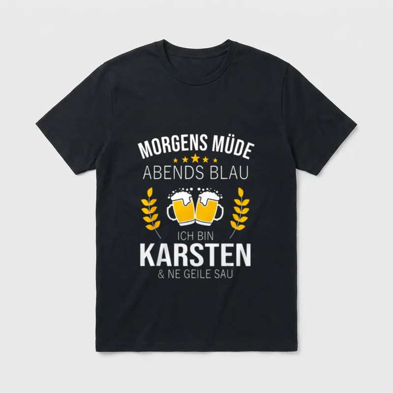 Karsten Vorname Geschenk-Idee Geburtstag T-Shirt – Klassisches T-Shirt in Schwarz