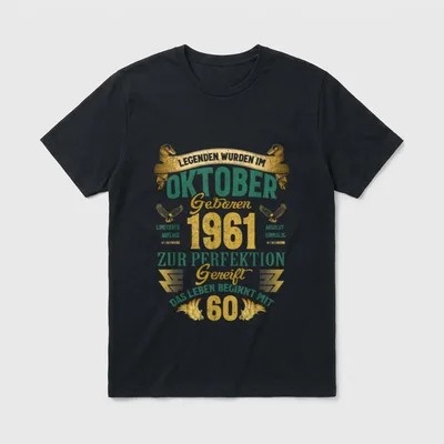 Legenden Wurden im Oktober T-Shirt – Klassisches T-Shirt in Schwarz