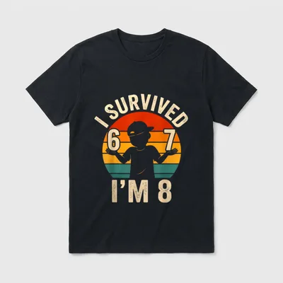 Ich Habe überlebt 67 T-Shirt – Klassisches T-Shirt in Schwarz