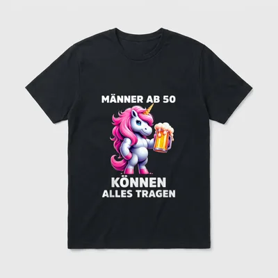 Männer Ab 50 Können Geburtstag T-Shirt – Klassisches T-Shirt in Schwarz