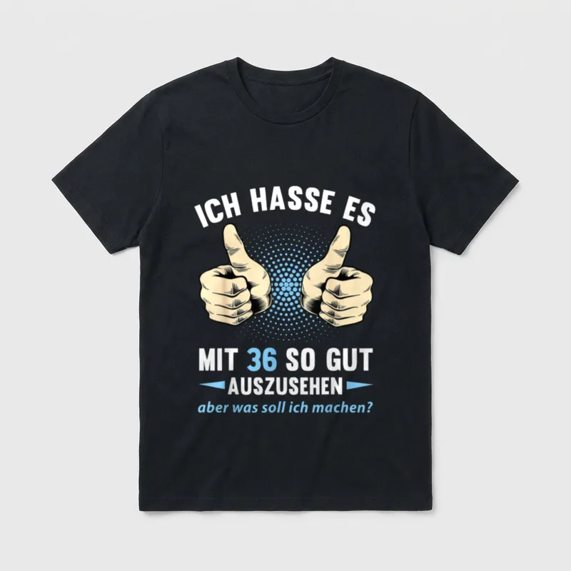 36. Geburtstag Mann Frau T-Shirt 0345 – Klassisches T-Shirt in Schwarz