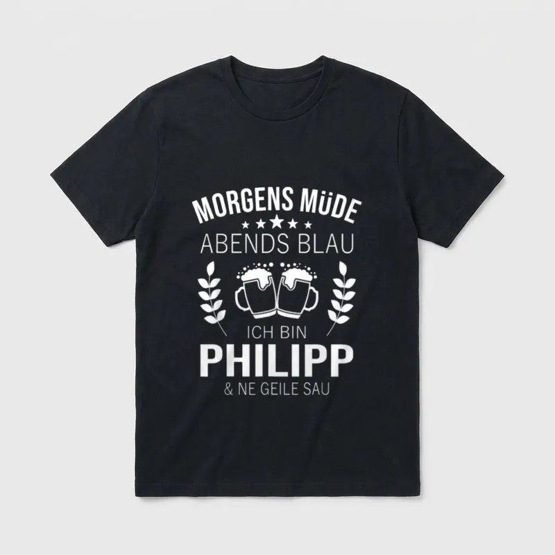 Philipp Vorname Geburtstag Lustiges T-Shirt – Klassisches T-Shirt in Schwarz