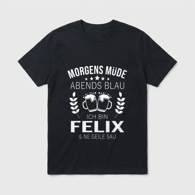 Felix Vorname Geburtstag Lustiges T-Shirt – Klassisches T-Shirt in Schwarz