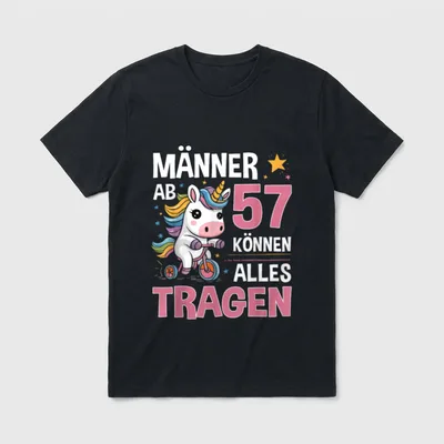 57. Geburtstag Mann Männer T-Shirt – Klassisches T-Shirt in Schwarz